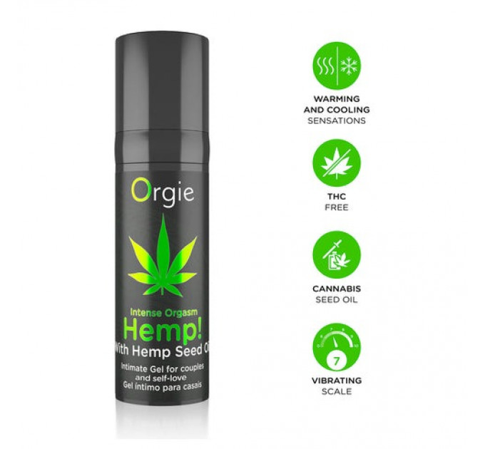 Усилитель оргазма "Intense Orgasm Hemp" с маслом каннабиса Orgie