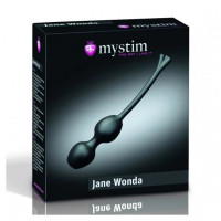 Вагінальні кульки Mystim Jane Wonda Geisha Balls Duo чорні, 19 см х 3 см