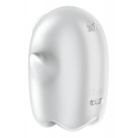 Вакуумный вибратор Satisfyer Glowing Ghost светится в темноте, белый, 8.4 см