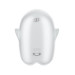 Вакуумный вибратор Satisfyer Glowing Ghost светится в темноте, белый, 8.4 см