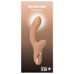 Вибратор для точки G с вакуумным стимулятором клитора Sweet Em Velvet Lure бежевый