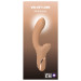 Вибратор для точки G с вакуумным стимулятором клитора Sweet Em Velvet Lure бежевый
