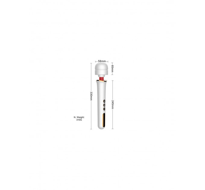Вибратор-Микрофон белый Massager Super Powerful 10 Function