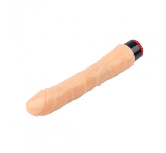 Вибратор реалистичный CHISA Real Touch XXX из киберкожи на батарейках, бежевый