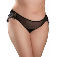 Вібратор в трусики Pipedream Hookup Panties Remote Princess зі знімною віброкулею, чорний, XL-XXL
