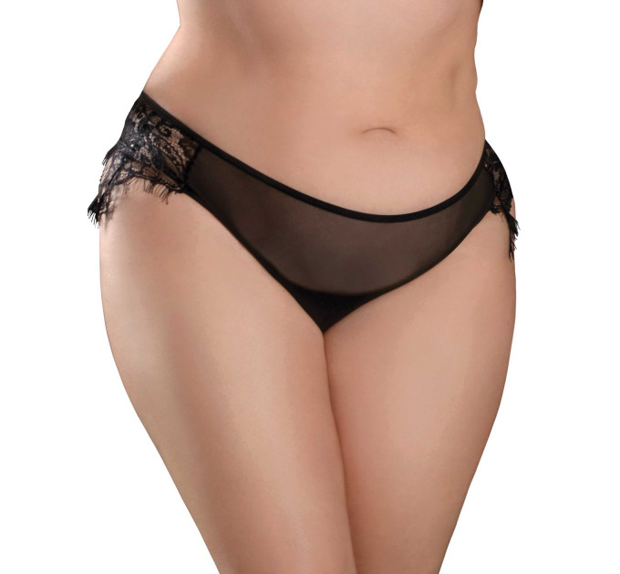 Вибратор в трусики Pipedream Hookup Panties Remote Princess со съемной вибропулей, черный, XL-XXL
