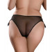 Вибратор в трусики Pipedream Hookup Panties Remote Princess со съемной вибропулей, черный, XL-XXL