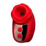Вибростимулятор на палец Розочка Passion Play, 10 режимов вибрации и 3 интенсивности, красный