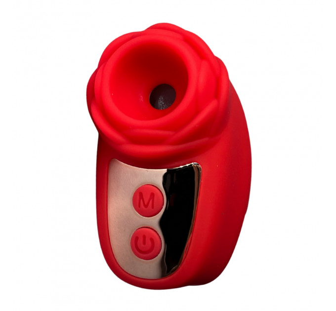 Вибростимулятор на палец Розочка Passion Play, 10 режимов вибрации и 3 интенсивности, красный