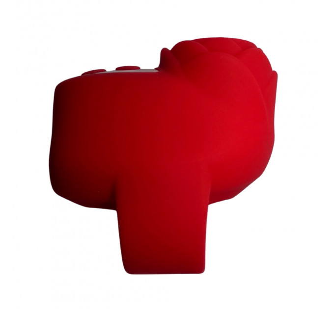 Вибростимулятор на палец Розочка Passion Play, 10 режимов вибрации и 3 интенсивности, красный