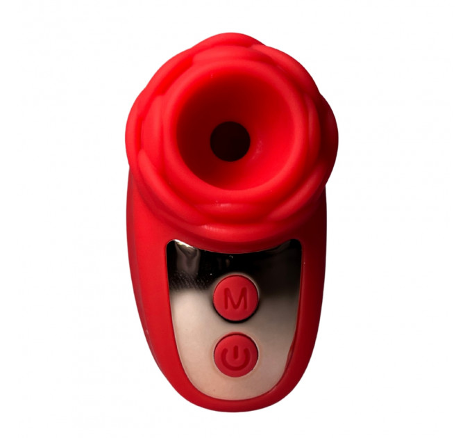 Вибростимулятор на палец Розочка Passion Play, 10 режимов вибрации и 3 интенсивности, красный