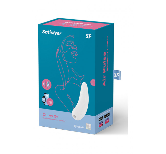 T360113 безконтактний стимулятор клітора SATISFYER CURVY2 WHITE