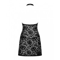 Рубашка з трусиками Obsessive Softily chemise 2XL/3XL Чорний