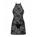 Рубашка з трусиками Obsessive Softily chemise 2XL/3XL Чорний