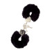 Наручники METAL HANDCUFF WITH PLUSH, BLACK