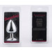 Анальная пробка Silver Metaall Heart Red, S