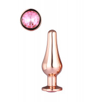 DT21826 Анальная пробка конической формы Dream Toys GLEAMING LOVE ROSE GOLD PLEASURE PLUG S