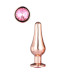DT21826 анальна пробка конічної форми Dream Toys GLEAMING LOVE ROSE GOLD PLEASURE PLUG S