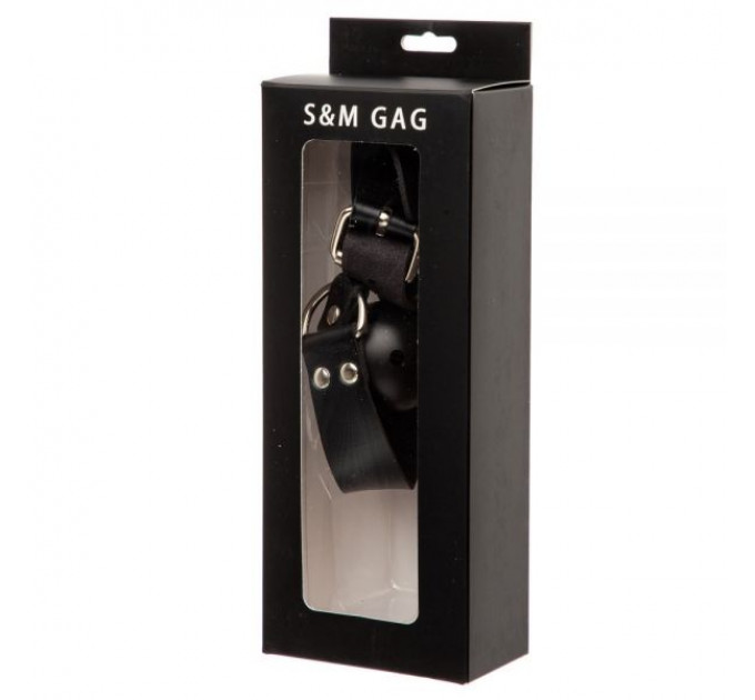 F61425 Кляп Loveshop BREATHABLE BALL GAG BLACK