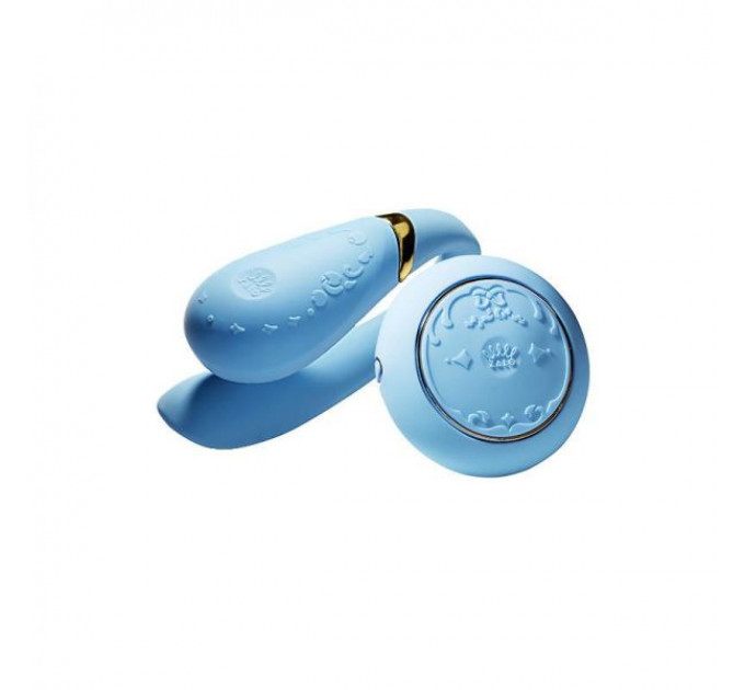 Вибромассажер для пар с функцией управления со смартфона ZALO Fanfan Set, Royal Blue