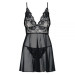 Пеньюар Obsessive Imperia babydoll L/XL черный