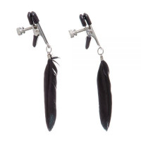 Зажимы на соски Lucky Bay Nipple play с черными перышками