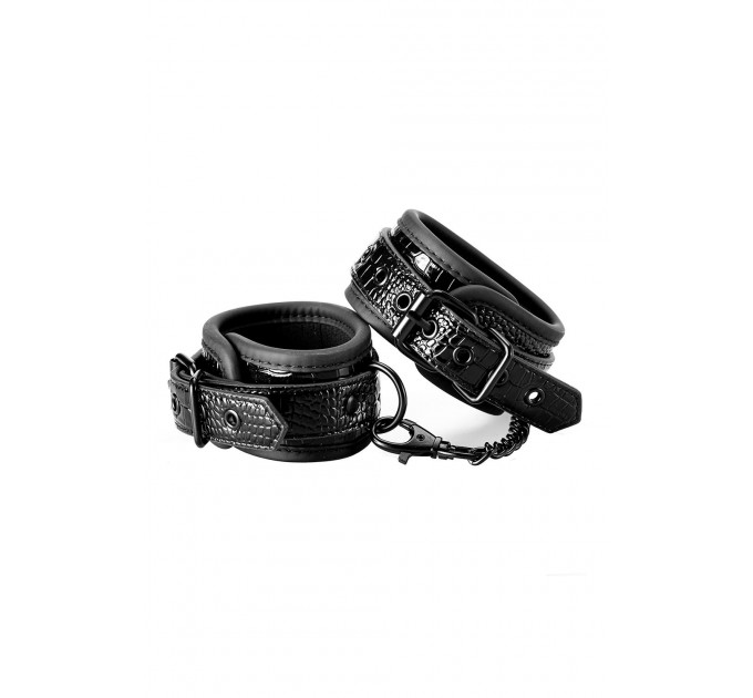 Оковы BLAZE LUXURY ANKLE CUFF CROCO BLACK