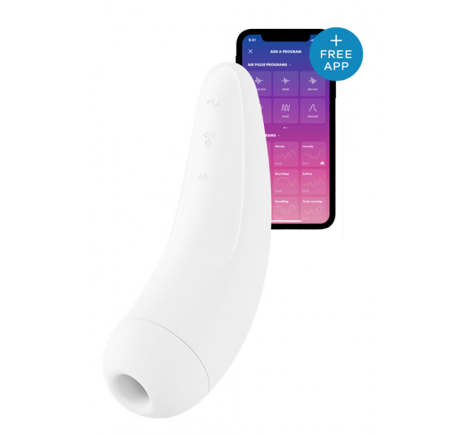 T360113 безконтактний стимулятор клітора SATISFYER CURVY2 WHITE