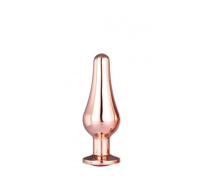 DT21826 анальна пробка конічної форми Dream Toys GLEAMING LOVE ROSE GOLD PLEASURE PLUG S
