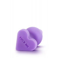 Анальна пробка PLAY WITH ME CANDY HEART FUCK ME PURPLE
