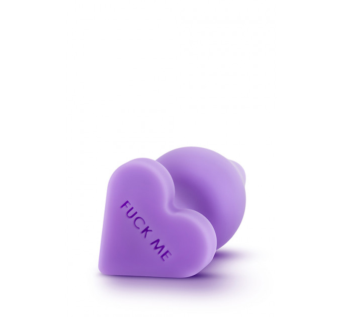 Анальна пробка PLAY WITH ME CANDY HEART FUCK ME PURPLE