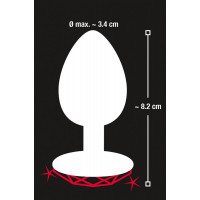 Анальная пробка с камнем You2Toys Diamond Anal Plug размер М