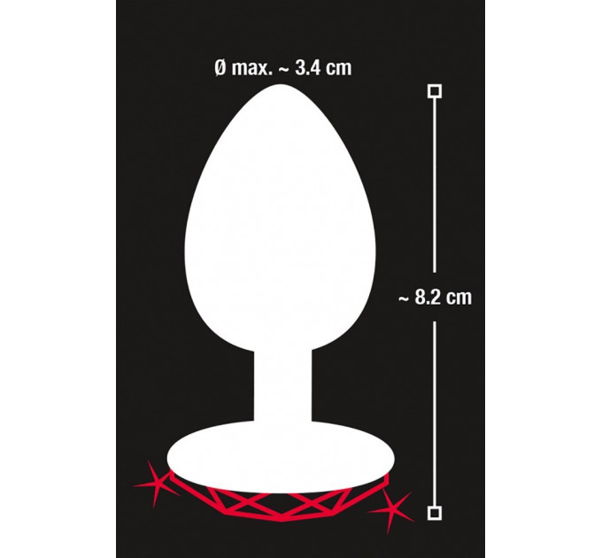 Анальная пробка с камнем You2Toys Diamond Anal Plug размер М