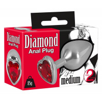 Анальная пробка с камнем You2Toys Diamond Anal Plug размер М