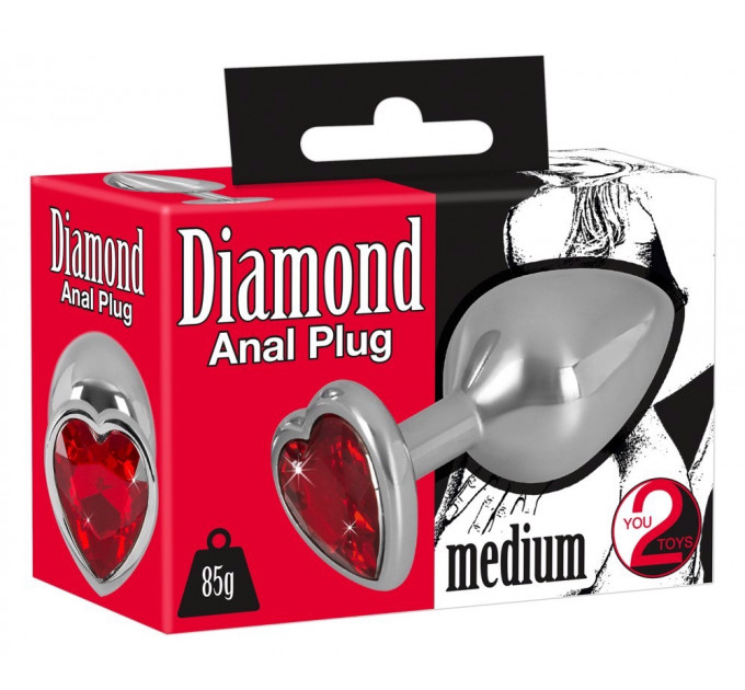 Анальная пробка с камнем You2Toys Diamond Anal Plug размер М