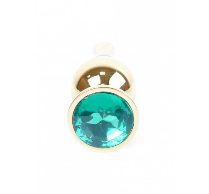 Анальная пробка с зеленым камнем Jewellery
