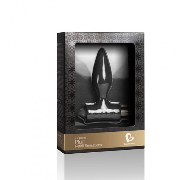 Анальная пробка ROCKS-OFF - PETITE SENSATIONS PLUG Black