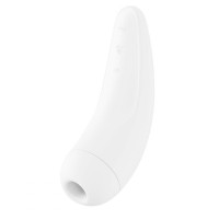 Безконтактний вакуумний смарт-стимулятор клітора Satisfyer Curvy 2+ білий