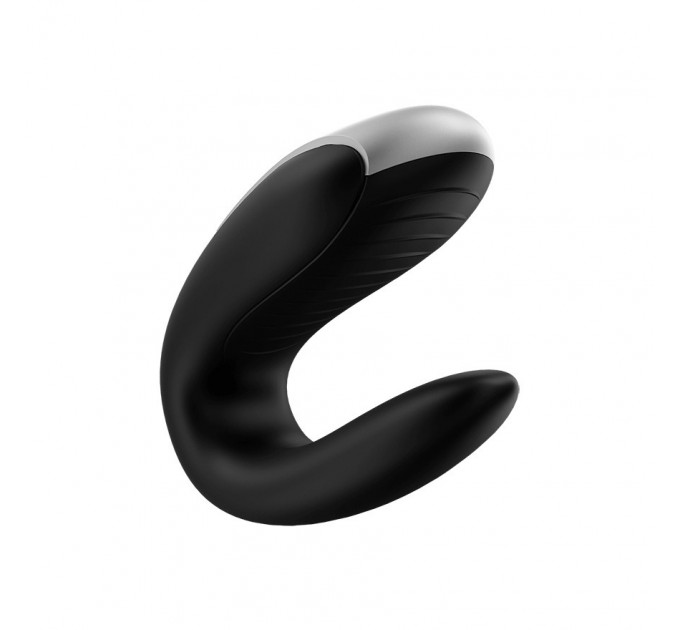 Вибратор для пар с фирменным пультом управления Satisfyer Double Fun, черный