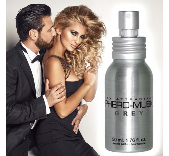 Духи с феромонами мужские Aurora PHERO-MUSK GREY, 50 ml