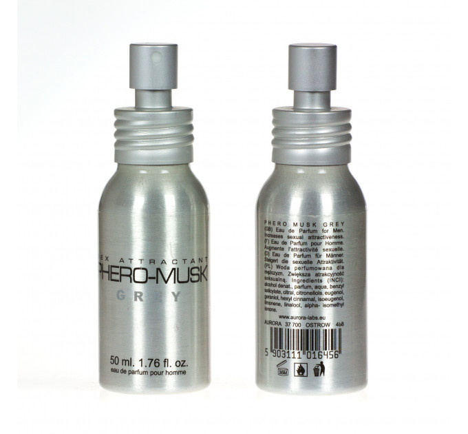 Духи с феромонами мужские Aurora PHERO-MUSK GREY, 50 ml