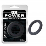 Эрекционное кольцо Chisa GK Power Cock Sweller no.1, черное