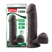 Фаллоимитатор коричневый Chisa Fashion Dude 7.9 Cock на присоске