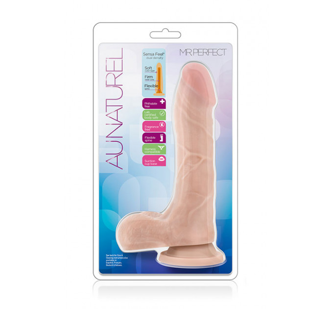 Фаллоимитатор на присоске AU NATUREL 8.5INCH
