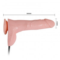 Фалоімітатор з накачуванням реалістичний Inflateable Dildo, 18.8 см