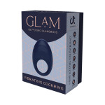 Гламурное вибрационное кольцо для пениса Dream Toys Glam синее