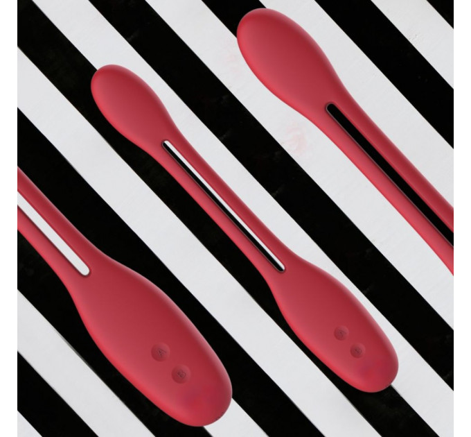 Гнучкий вібратор для пар Every Night Toys Flexible з двома моторчиками, червоний