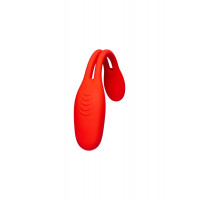 Гибкий вибратор для пар Every Night Toys Flexible с двумя моторчиками, красный