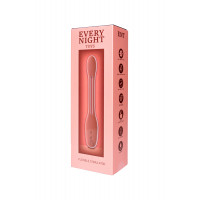 Гибкий вибратор для пар Every Night Toys Flexible с двумя моторчиками, красный