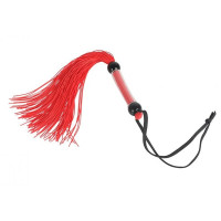 Кнут DS Fetish FLOGGER ручка из шариков, красный, 39 см